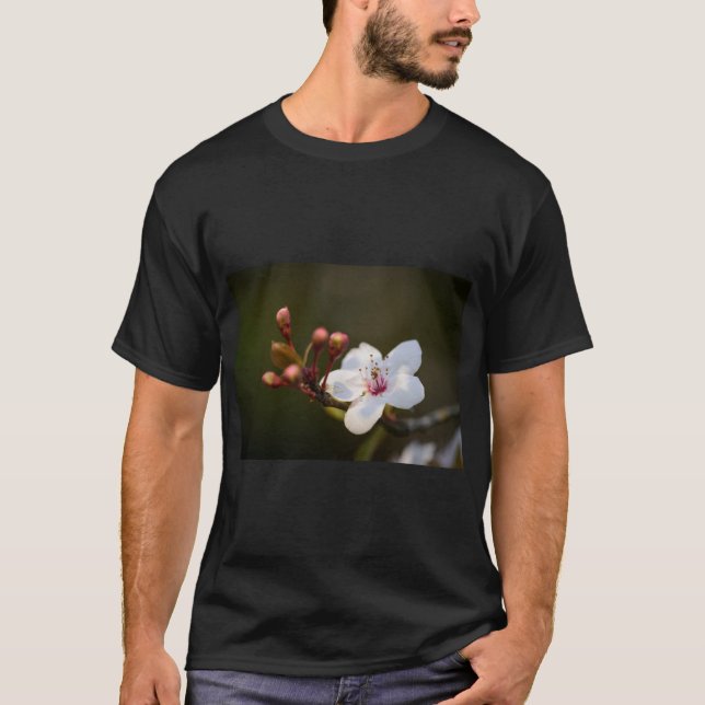 Camiseta Naturaleza de las ciruelas de la hoja púrpura (Anverso)