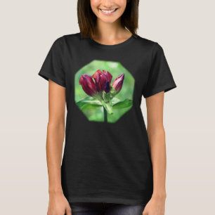 Camiseta Naturaleza de las flores gentianas rojas