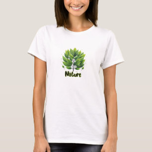 Camiseta Naturaleza de las hojas verdes