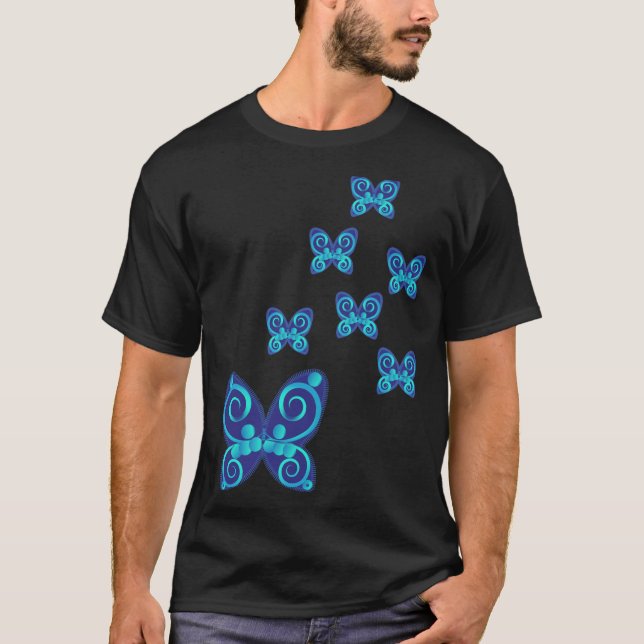 Camiseta naturaleza de las mariposas (Anverso)
