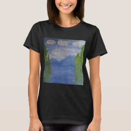 Camiseta Naturaleza de las montañas azules