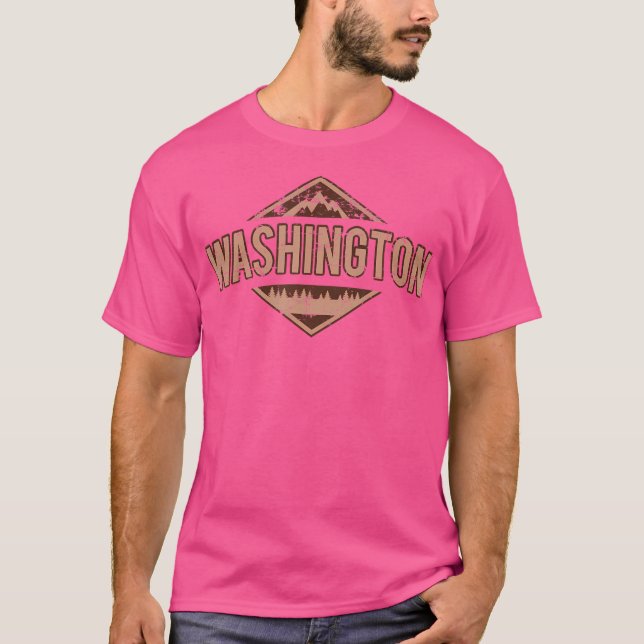 Camiseta Naturaleza de las montañas Washington Senderismo C (Anverso)