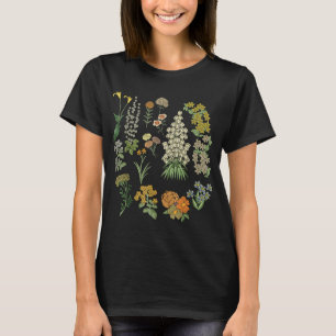 Camiseta Naturaleza de las plantas botánicas de flores de i
