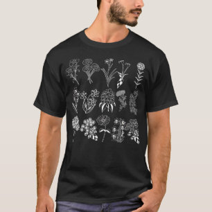 Camiseta Naturaleza de las plantas botánicas de flores de i