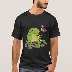 Camiseta Naturaleza de Lily Pad de Mariposa de Rana