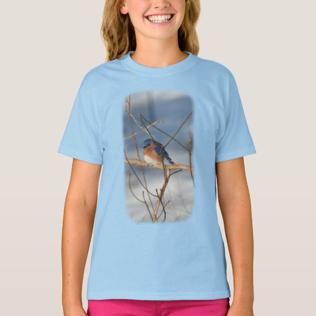 Camiseta Naturaleza de los animales de la especie azul del  (Anverso)