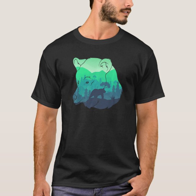 Camiseta Naturaleza de los animales forestales Paisaje silv (Anverso)
