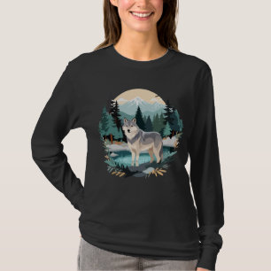 Camiseta Naturaleza de los animales salvajes de Wolf