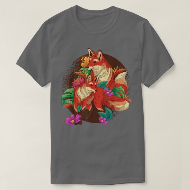 Camiseta Naturaleza de los animales silvestres Flor de la f (Diseño del anverso)