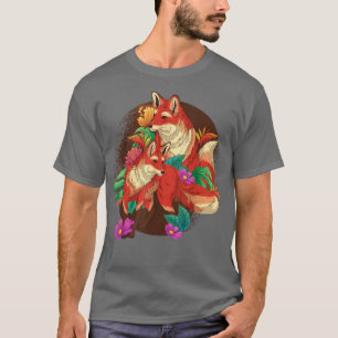 Camiseta Naturaleza de los animales silvestres Flor de la f