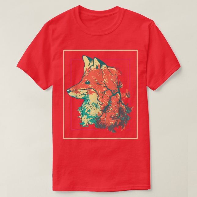 Camiseta Naturaleza de los árboles forestales silvestres (Diseño del anverso)
