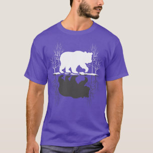 Camiseta Naturaleza de los árboles salvajes Oso de animales