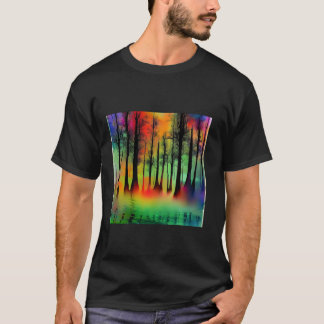 Camiseta Naturaleza de los árboles silvestres Montañas fore