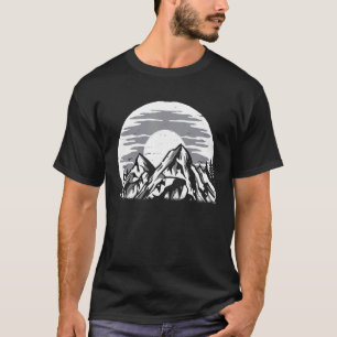 Camiseta Naturaleza de los árboles silvestres y montaña Sen