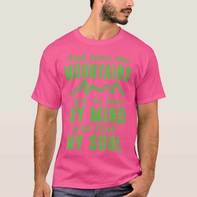 Camiseta Naturaleza de los Camisas de Montaña Regalo Esquí  (Anverso)