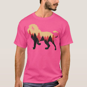 Camiseta Naturaleza De Los Leones Y Caminata Con Bosque