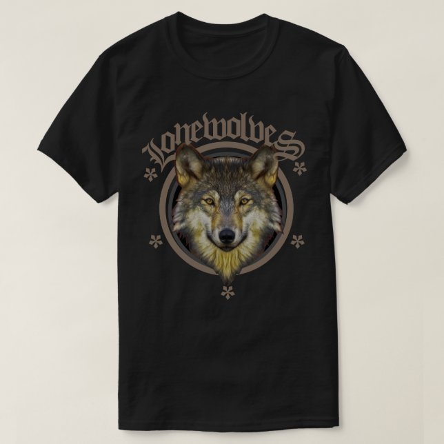 Camiseta Naturaleza de los lobos solitarios (Diseño del anverso)