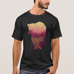 Camiseta Naturaleza de los osos morados de animales salvaje