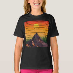 CAMISETA NATURALEZA DE MONTAÑA VINTAGE SUNSET SCENERY