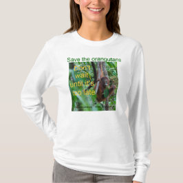 Camiseta Naturaleza de Orangutan Borneo