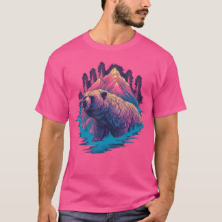 Camiseta Naturaleza de oso pardo Alaska Caza Senderismo