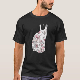 Camiseta Naturaleza de vida salvaje animal con flores de ma