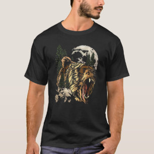 Camiseta Naturaleza de vida salvaje de oso pardo Tótem anim