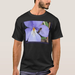 Camiseta Naturaleza De Violeta De Pata De Pájaro De Amor