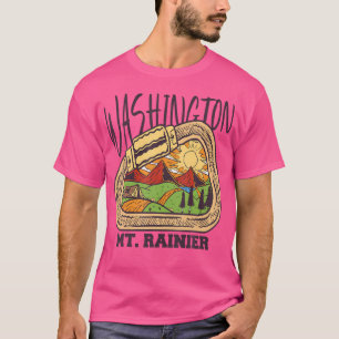Camiseta Naturaleza del alpinista del Monte Rainier en el E