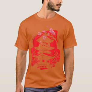 Camiseta Naturaleza del árbol de cerezo Sakura, casa de ban
