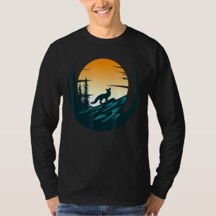 Camiseta Naturaleza del atardecer Animal Wildlife Forest Fo