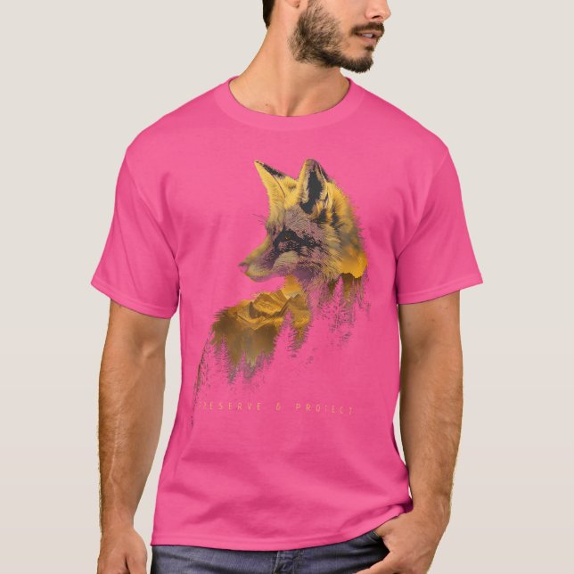 Camiseta Naturaleza del camping de Fox Forest Protect Prese (Anverso)