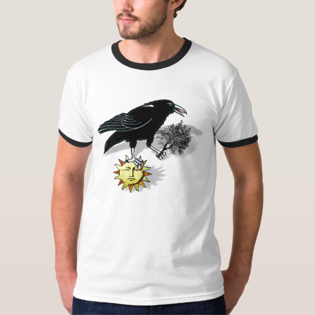 Camiseta naturaleza del cuervo (Anverso)