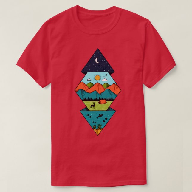 Camiseta Naturaleza del diamante (Diseño del anverso)