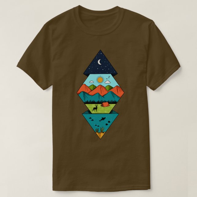 Camiseta Naturaleza del diamante (Diseño del anverso)