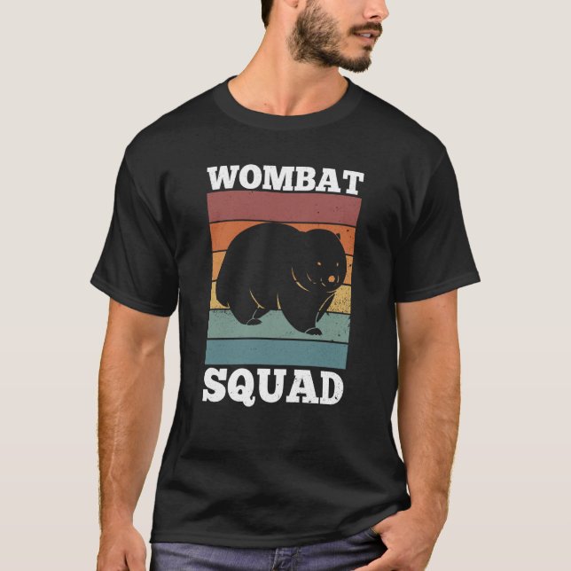 Camiseta Naturaleza del Escuadrón Wombat Rodent Animales de (Anverso)