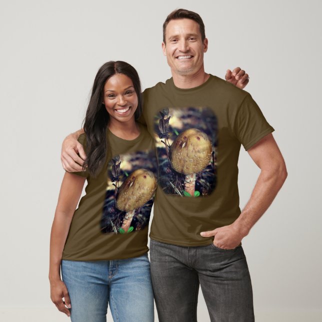 Camiseta Naturaleza del hongo marrón salvaje (Unisexo)