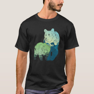Camiseta Naturaleza del oso marrón Selva de vida silvestre 