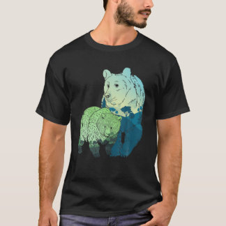 Camiseta Naturaleza del oso marrón Selva de vida silvestre