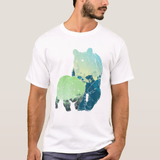Camiseta Naturaleza del oso marrón Selva de vida silvestre
