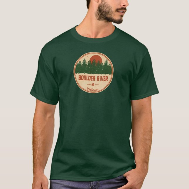 Camiseta Naturaleza del río Boulder (Anverso)