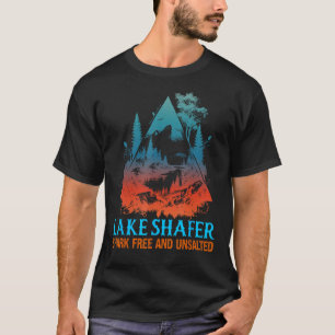 Camiseta Naturaleza divertida y libre de tiburones del lago