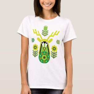 Camiseta Naturaleza escandinava Cabeza de ciervo Art T-Shir