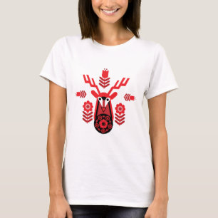 Camiseta Naturaleza escandinava Cabeza de ciervo Art T-Shir