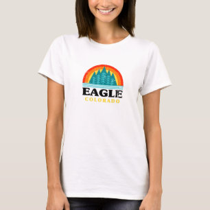 Camiseta Naturaleza Evergreen Sunset Eagle Forest Colorado