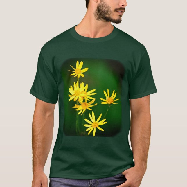 Camiseta Naturaleza floral de la margarita amarilla (Anverso)
