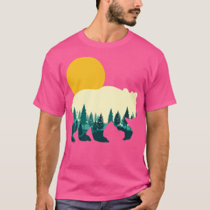 Camiseta Naturaleza forestal Árboles de sol Vida silvestre 