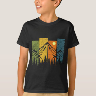 Camiseta Naturaleza forestal retro vida silvestre árboles a