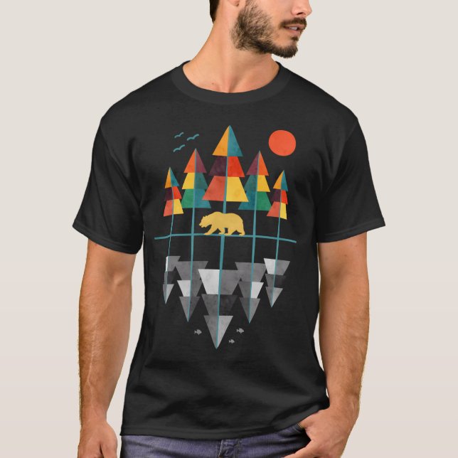 Camiseta Naturaleza geométrica (Anverso)