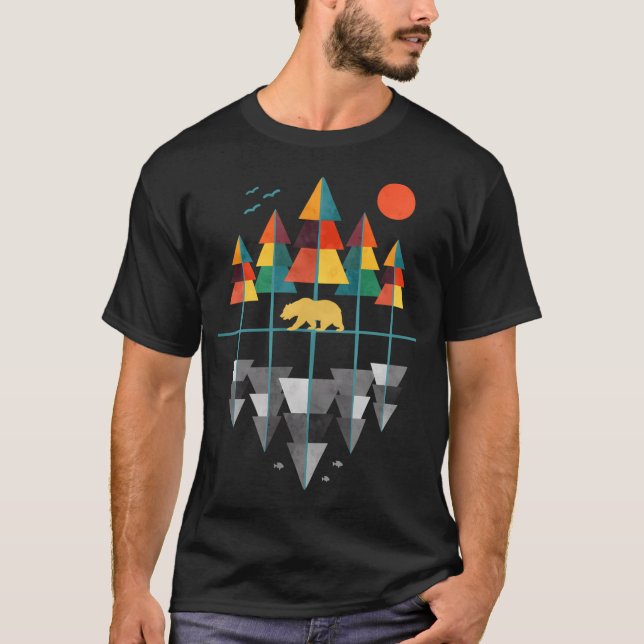 Camiseta Naturaleza geométrica (Anverso)